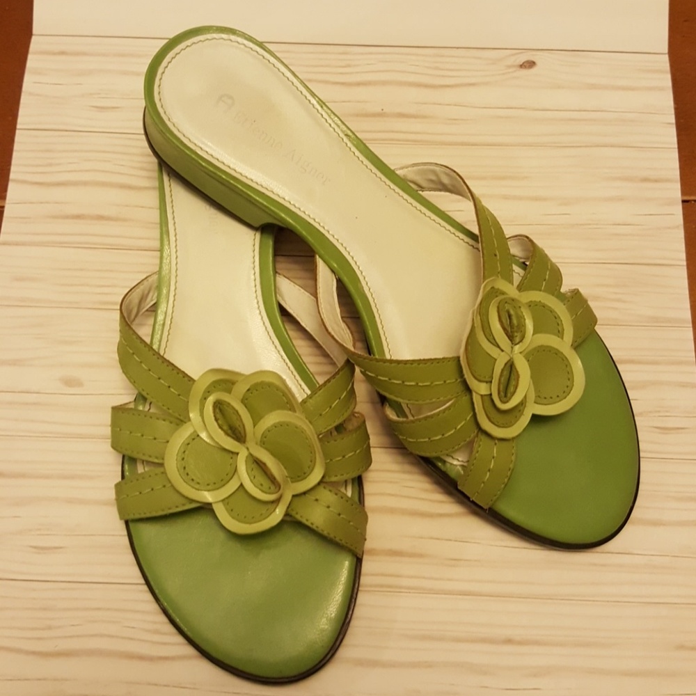 Green sandals